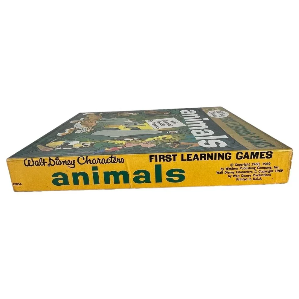 1969 Walt Disney Characters First Learning Games Animals 25 Game Teaching‎ Guide